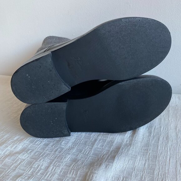 J. Crew Italian Leather Rib Cuff Chelsea Boots Sz 9 - Picture 10 of 16